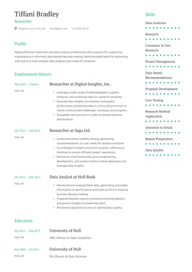 Researcher CV Examples & UK Templates