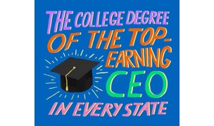 The college degree of the top‑earning CEO in every state