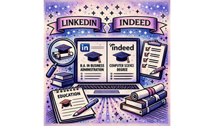 writing your education on online job profiles like linkedin and indeed