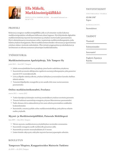 Yksinkertainen ansioluettelopohja Polished