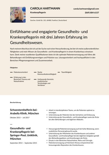 Eine spalte Lebenslauf-Vorlagen Halbton