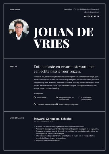 Simpel cv-template Autoriteit