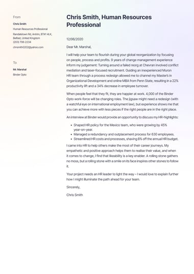 27+ Free Cover Letter Templates (UK Format) · Resume.io