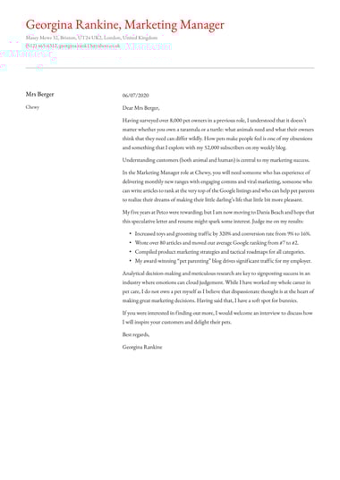 Creative cover letter template Polished