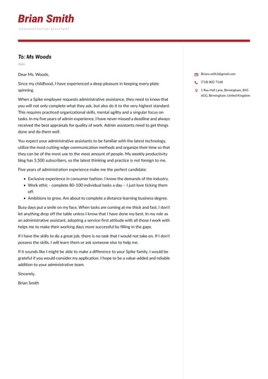 Creative cover letter template Modern