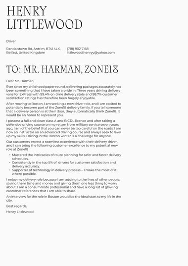 Creative cover letter template Calligraphic