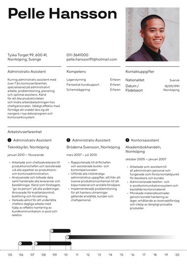 Moderna cv-mall Ledare