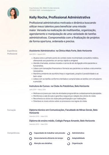 Criativo: modelo de currículo Pastel