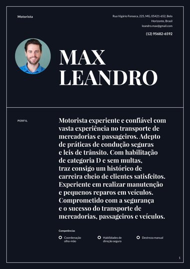 Simples: modelo de currículo Autoridade