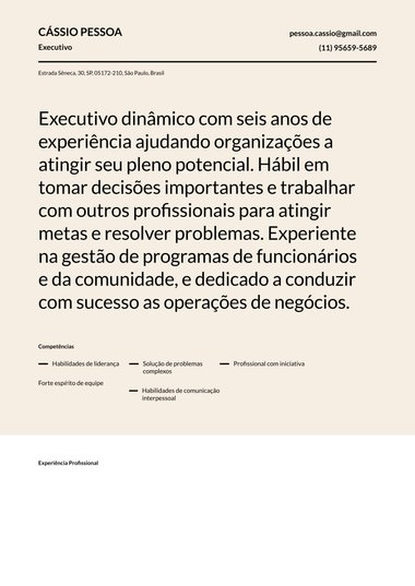 Moderno: modelo de currículo Meio-tom