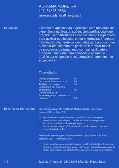 Simples: modelo de currículo Declaração