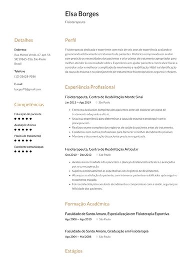 Profissional: modelo de currículo Harmonizado