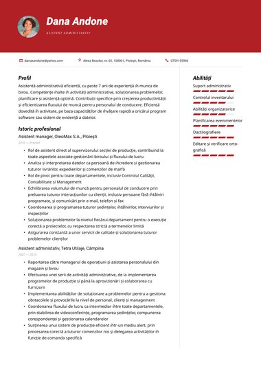 Model de CV Modern Creativ