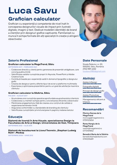 Model de CV Creative Creativ