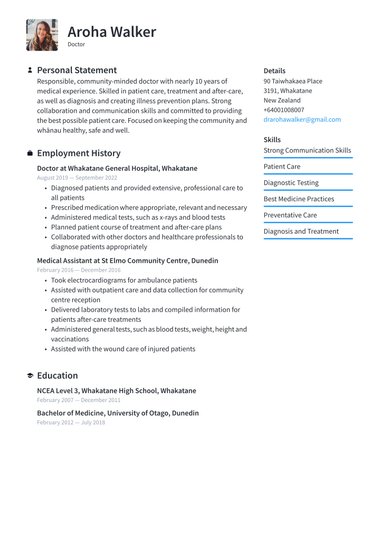 Photo resume template Essential
