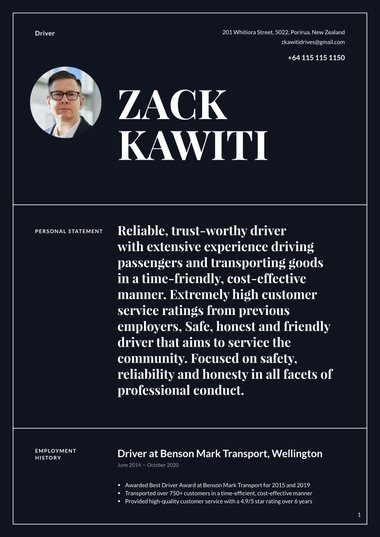 Simple resume template Authority