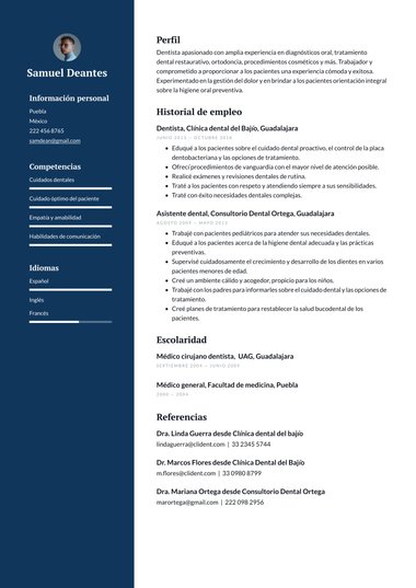 plantilla de currículum para Minimalista Profesional