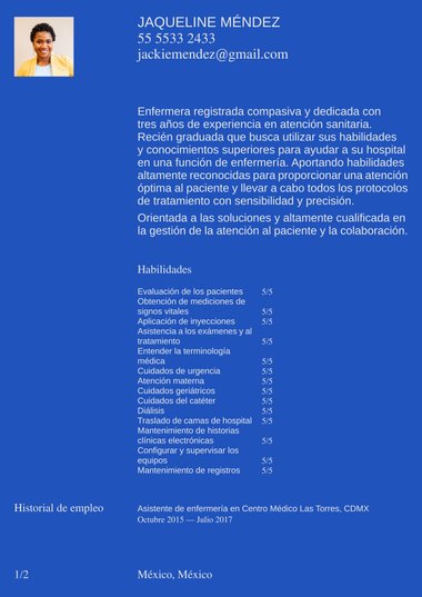 plantilla de currículum para Simple Fuerte