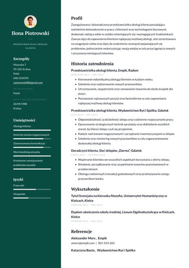 Profesjonalny szblon CV Professional