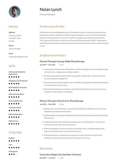 Photo CV template Harmonized