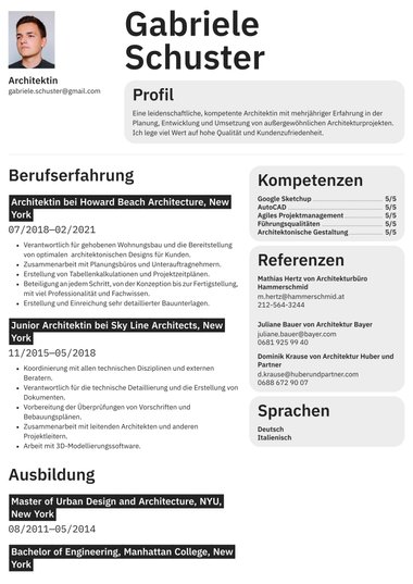 Professionell Vorlage für Bewerbungsschreiben Defined