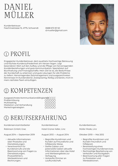 Foto Vorlage für Bewerbungsschreiben Calligraphic