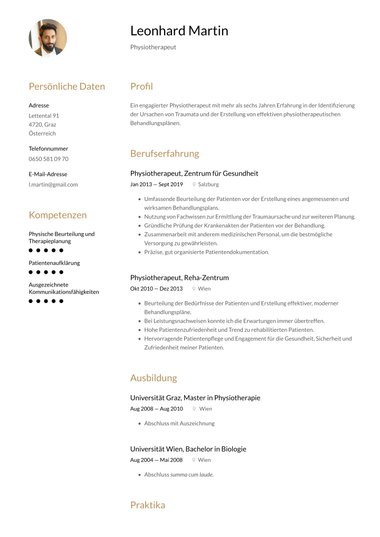 Foto Vorlage für Bewerbungsschreiben Harmonized