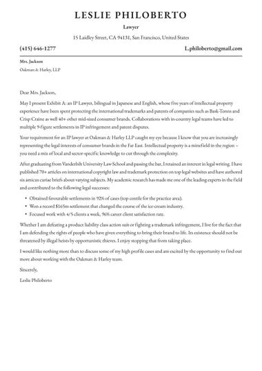 Creative cover letter template Traditional