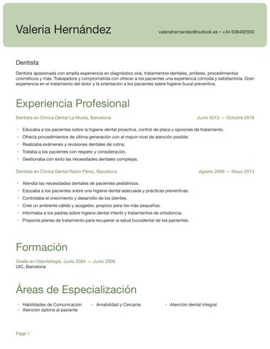Ats plantilla de currículum Con encabezado para ATS