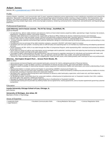 Pure ATS Template