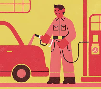 Gas station attendant