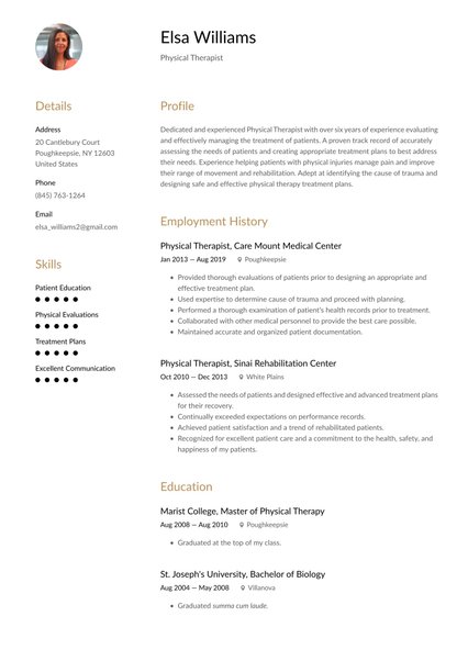 Milan resume template