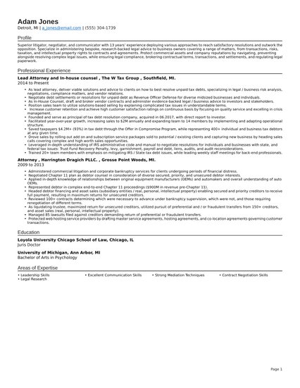 Seoul resume template
