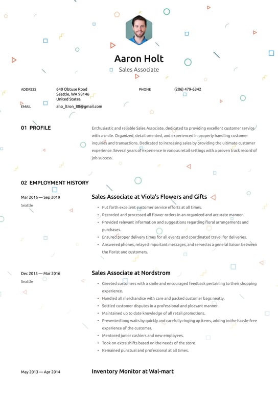 Sales Associate resume examples & templates