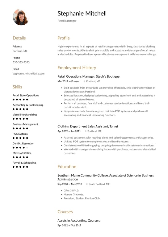 Small Business Owner Resume Examples Writing Tips 2023 Free Guide 