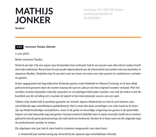 100+ Sollicitatiebrief voorbeelden per functie