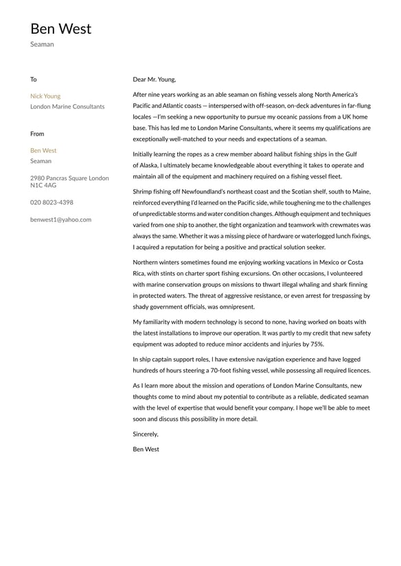 Seaman cover_letter example