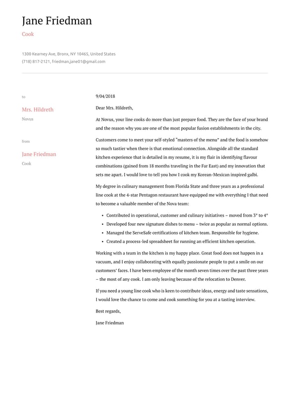 Cook cover_letter example