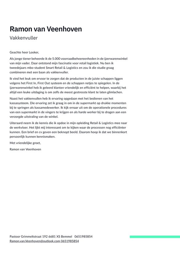 Vakkenvuller cover_letter example