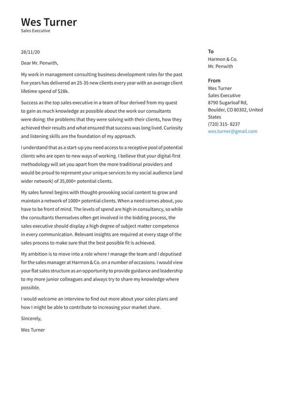 Sales Executive cover_letter example