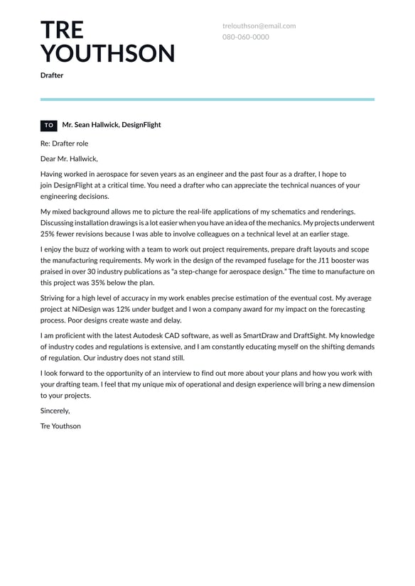 Drafter cover_letter example