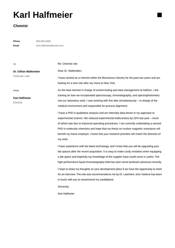 Chemist cover_letter example