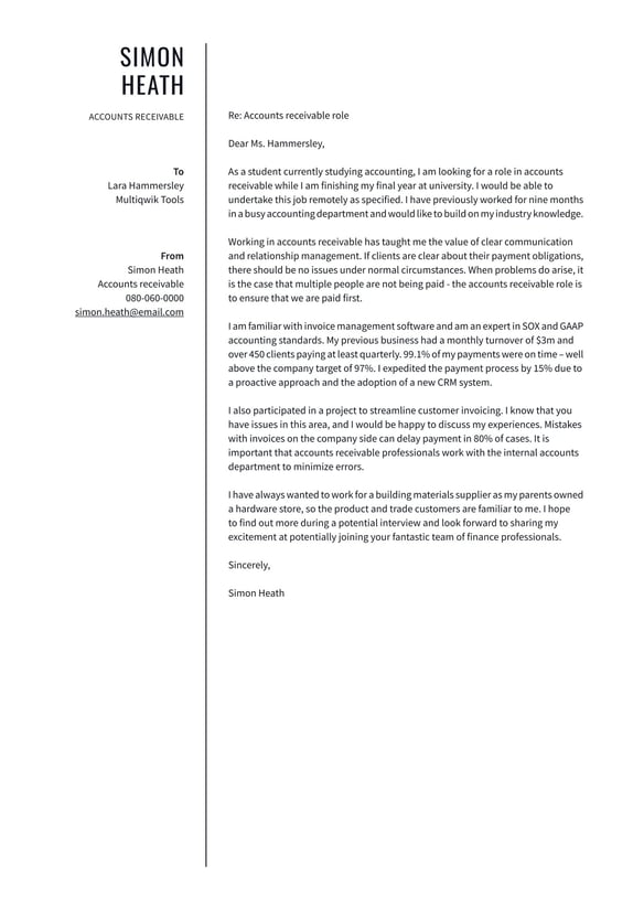 Accounts Receivable cover_letter example