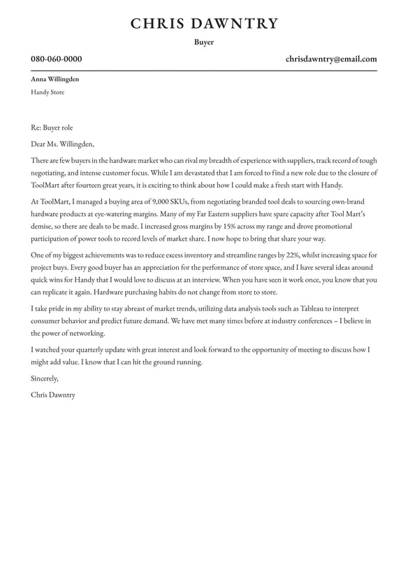 Buyer cover_letter example