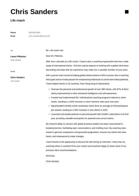 Life Coach cover_letter example