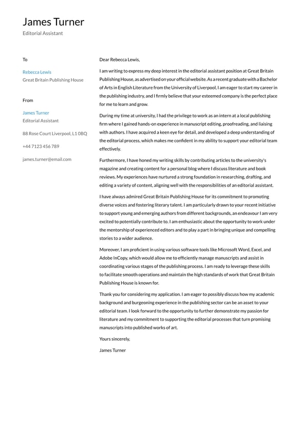 Editorial Assistant cover_letter example