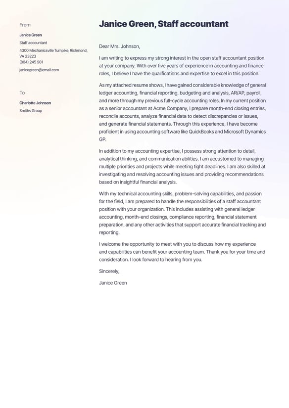Staff Accountant cover_letter example