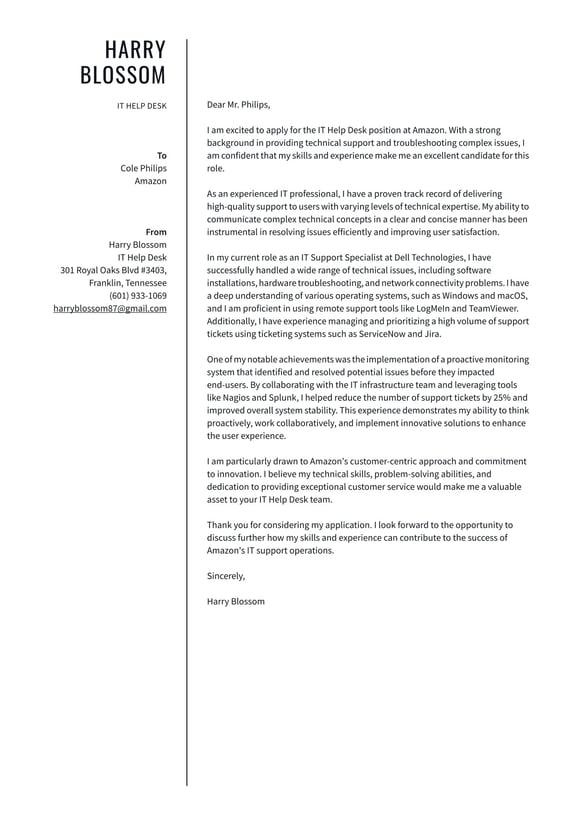 Help Desk cover_letter example