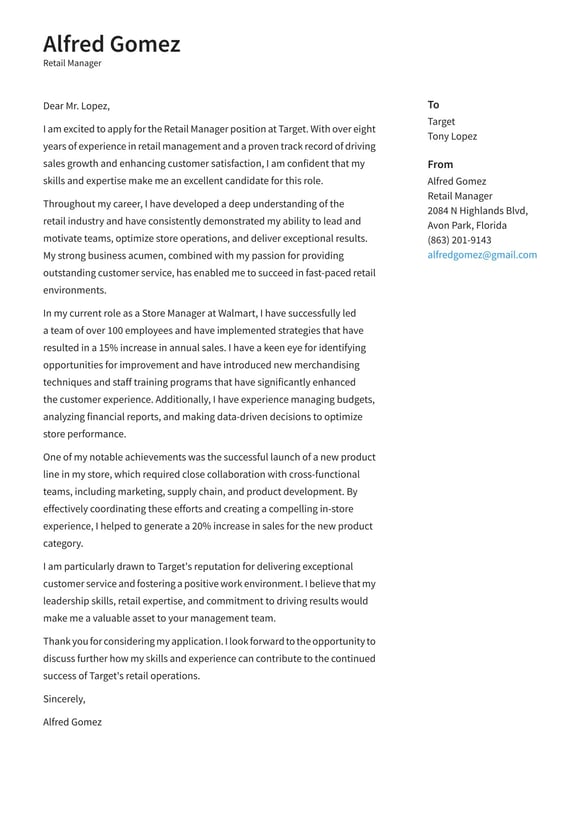 Retail Manager cover_letter example
