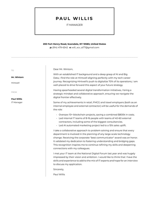 IT Manager cover_letter example
